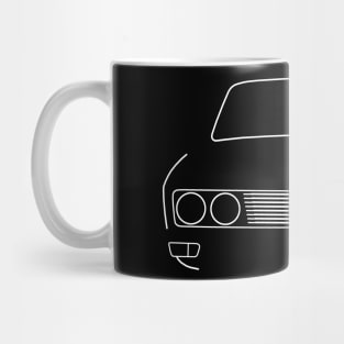 Sunbeam Rapier 1970s classic British car white outline graphic Mug